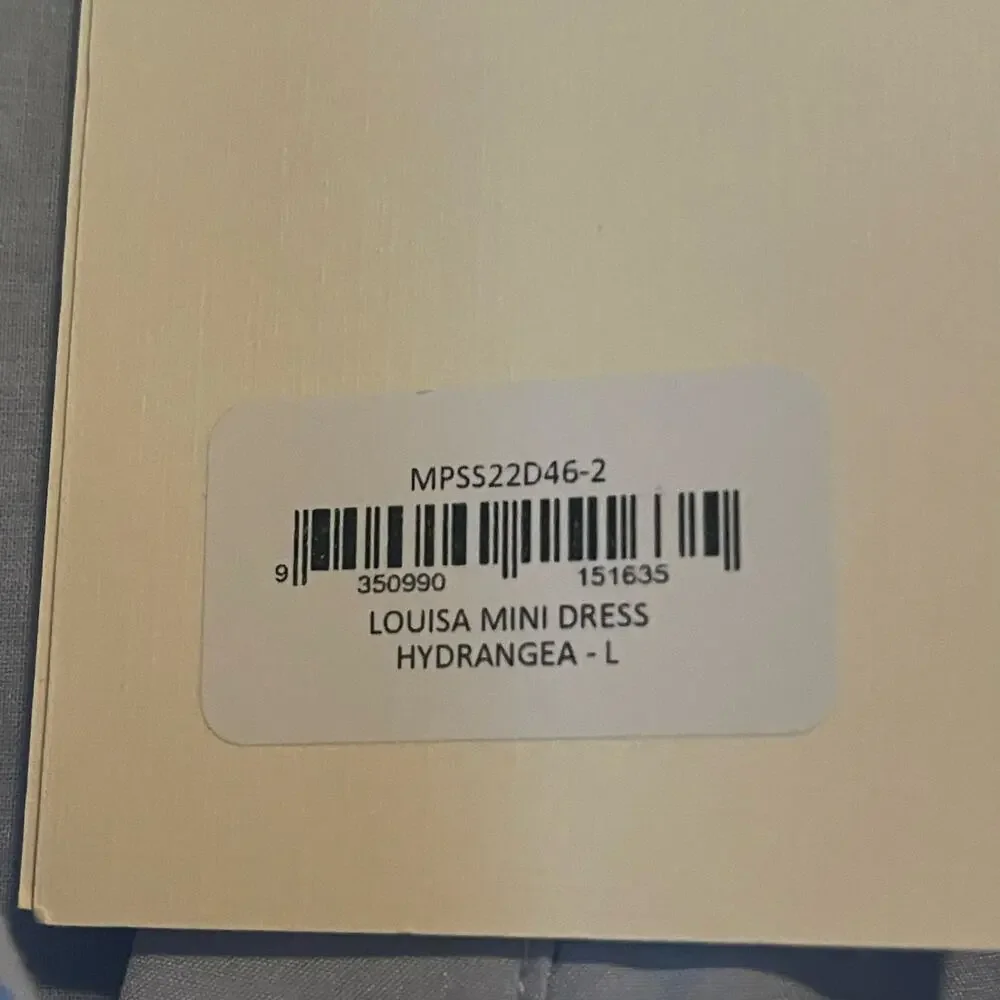 NEW Magali Pascal Louisa Tiered Mini Dress in Hydrangea Blue Size‎ Large - Picture 10 of 13